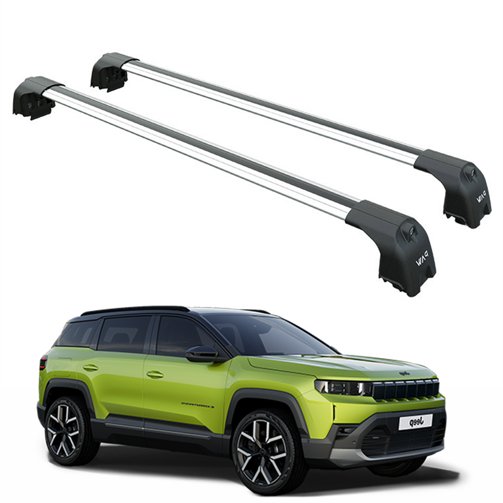 For Jeep New Compass 2025-2026 Roof Rack-Crossbars Fits to for Flush Roof Rails Silver For Jeep New Compass 2025-2026 Roof Rack-Crossbars Fits to for Flush Roof Rails Silver